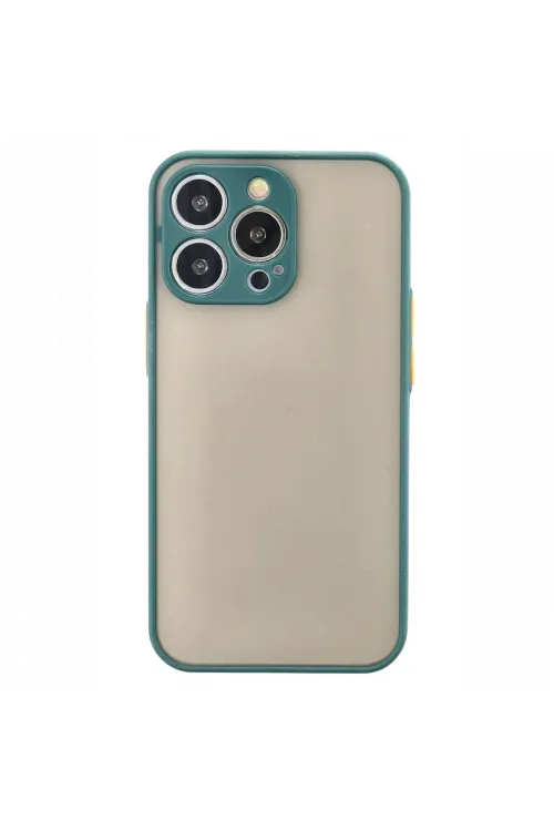 Apple iPhone 14 Pro Kılıf Montreal Silikon Kapak - Yeşil