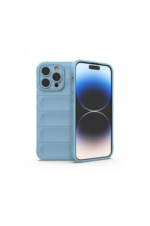Apple iPhone 14 Pro Kılıf Optimum Silikon - Sky Blue