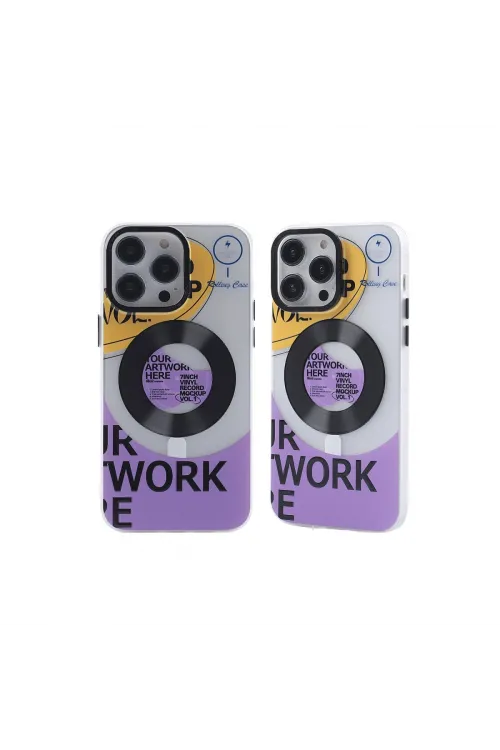 Apple İphone 14 Pro Max Kılıf Apollo Magneticsafe Desenli Kapak - Apollo Şeffaf - 6