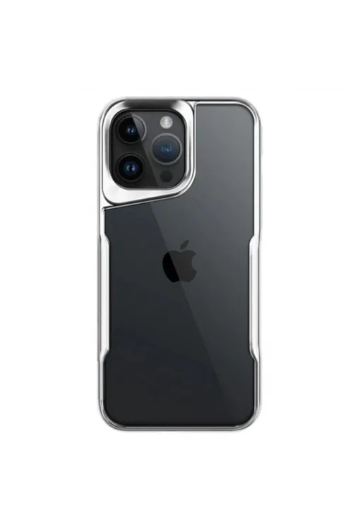 Apple İphone 14 Pro Max Kılıf Boyi Silikon Kapak - Gümüş