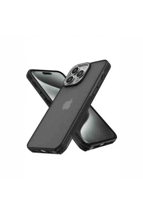 Apple iPhone 14 Pro Max Kılıf Elegant Kapak - Siyah