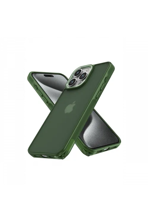 Apple iPhone 14 Pro Max Kılıf Elegant Kapak - Yeşil