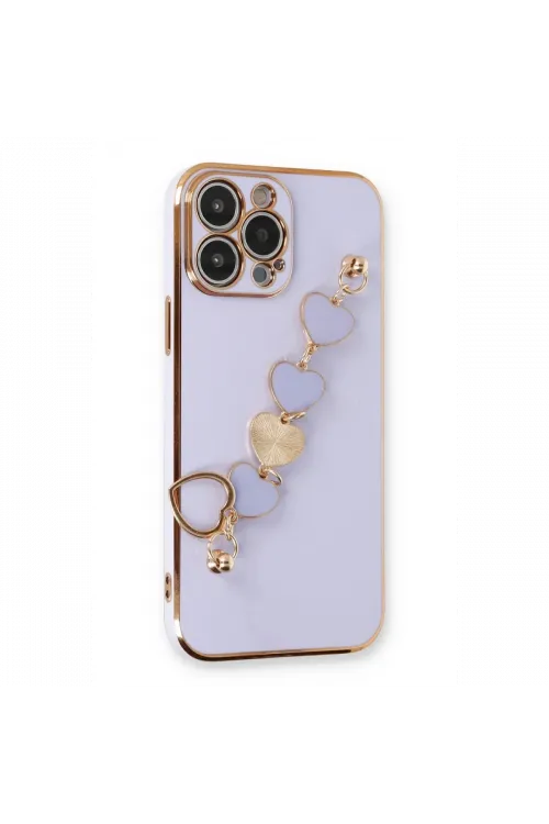 Apple iPhone 14 Pro Max Kılıf Esila Silikon - Lila