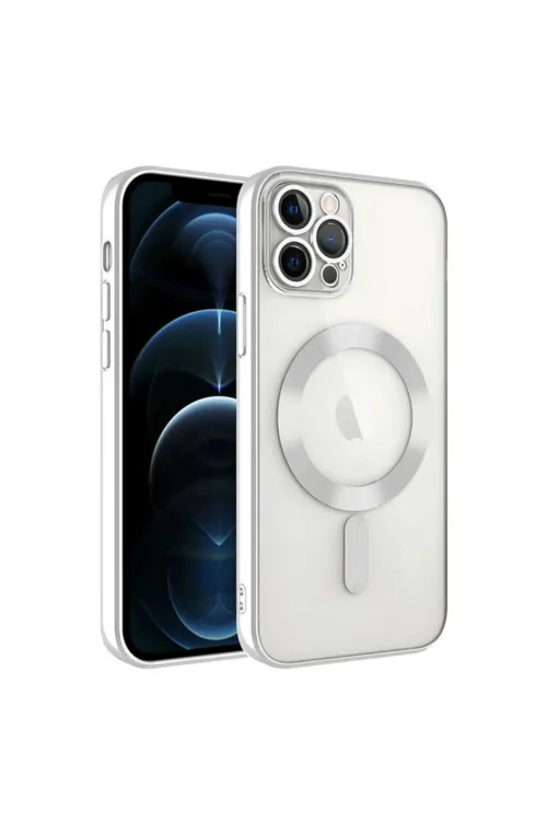 Apple İphone 14 Pro Max Kılıf Kross Magneticsafe Kapak - Gümüş