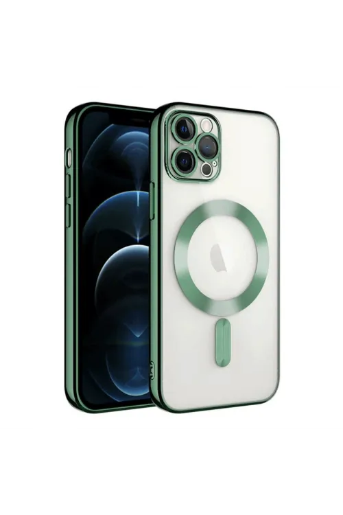 Apple İphone 14 Pro Max Kılıf Kross Magneticsafe Kapak - Koyu Yeşil