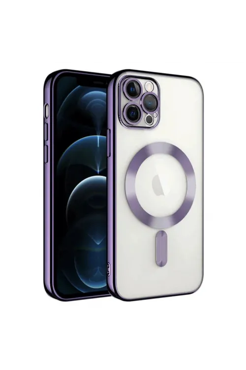 Apple İphone 14 Pro Max Kılıf Kross Magneticsafe Kapak - Mor