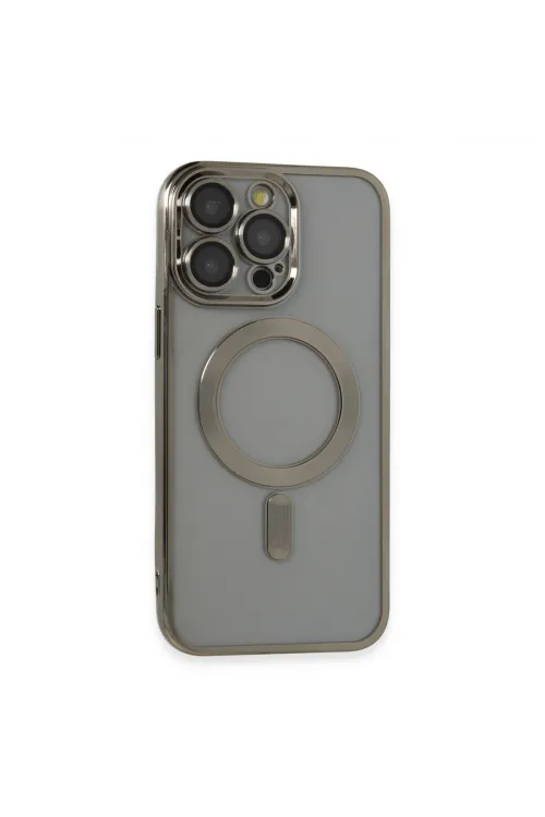 Apple İphone 14 Pro Max Kılıf Kross Magneticsafe Kapak - Titan Gri