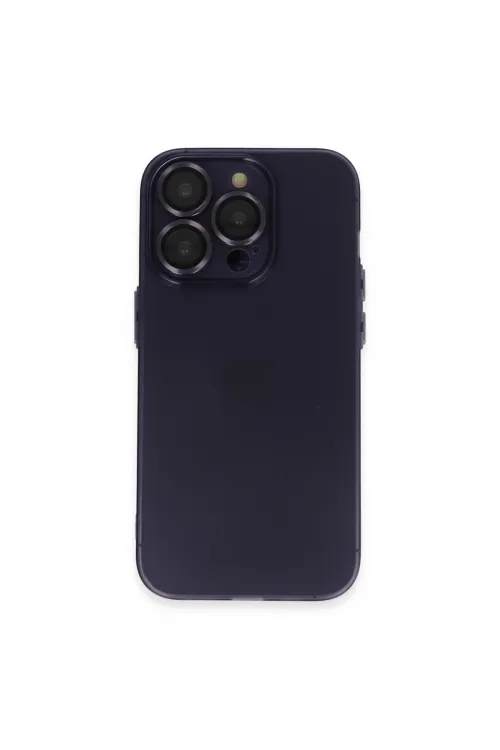 Apple İphone 14 Pro Max Kılıf Luko Lens Silikon - Siyah