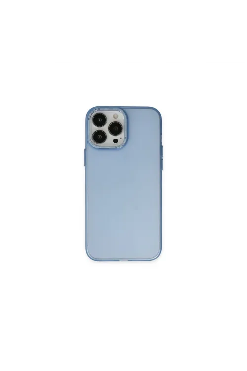 Apple İphone 14 Pro Max Kılıf Modos Metal Kapak - Mavi