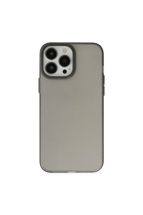 Apple İphone 14 Pro Max Kılıf Modos Metal Kapak - Siyah