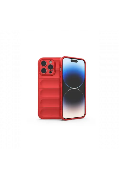 Apple iPhone 14 Pro Max Kılıf Optimum Silikon - Kırmızı