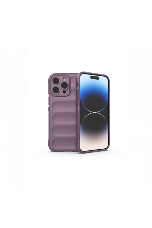 Apple iPhone 14 Pro Max Kılıf Optimum Silikon - Mor
