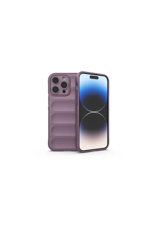 Apple İphone 14 Pro Max Kılıf Optimum Silikon - Mor
