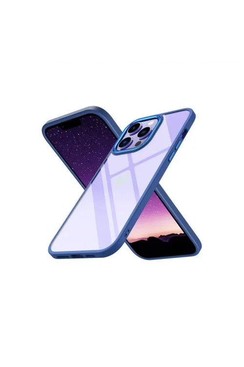 Apple İphone 14 Pro Max Kılıf Power Silikon - Mavi