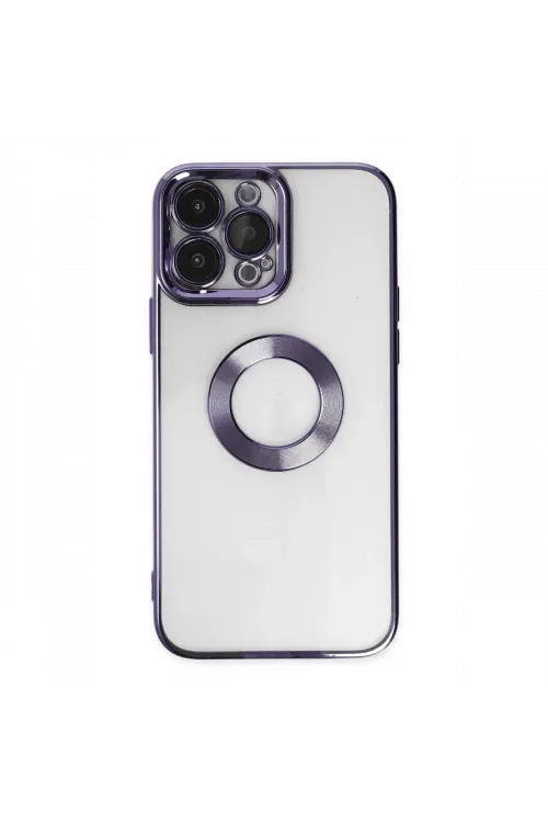 Apple iPhone 14 Pro Max Kılıf Slot Silikon - Mor