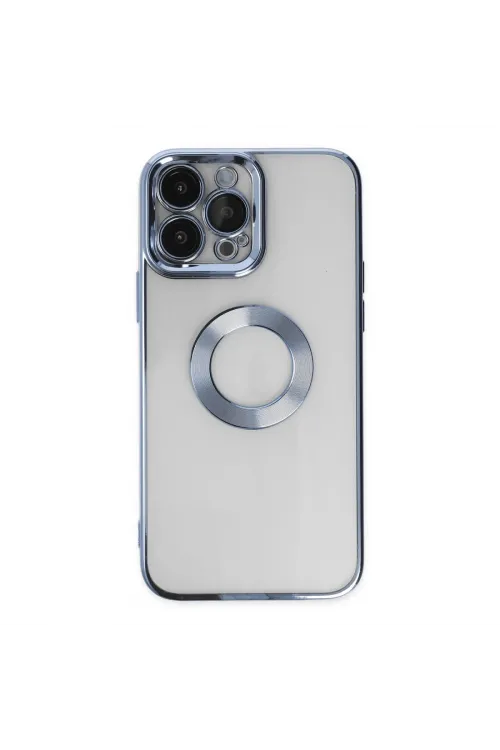 Apple İphone 14 Pro Max Kılıf Slot Silikon - Sierra Blue
