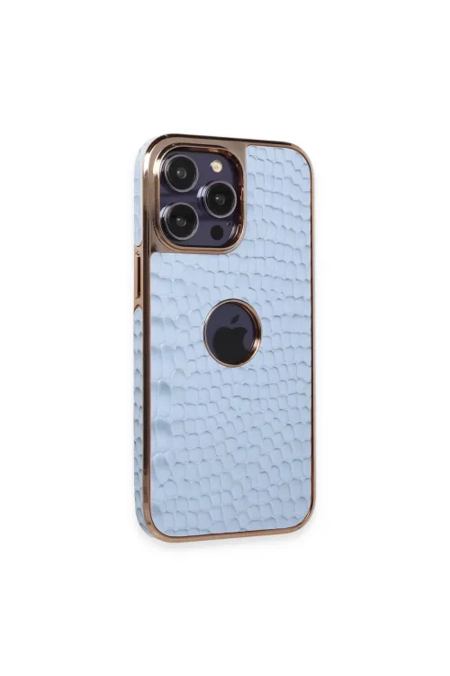 Apple İphone 14 Pro Max Kılıf Snake Kapak - Sierra Blue
