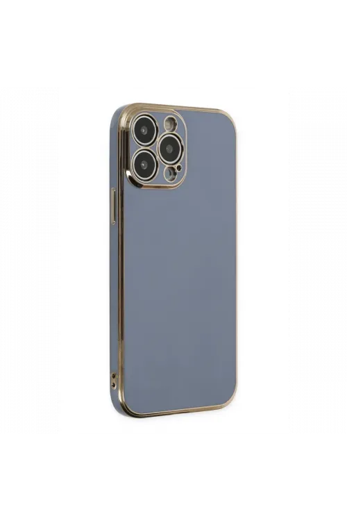 Apple iPhone 14 Pro Max Kılıf Volet Silikon - Mavi