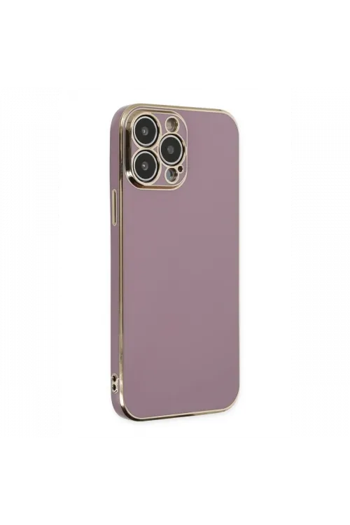 Apple iPhone 14 Pro Max Kılıf Volet Silikon - Mor