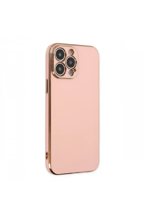 Apple iPhone 14 Pro Max Kılıf Volet Silikon - Pembe