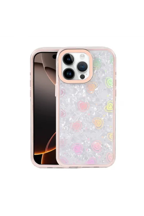 Apple İphone 14 Pro Max Lumi Desenli Kapak - Pembe