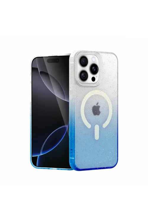 Apple iPhone 14 Pro Pummel Shiny Magsafe Kapak - Mavi