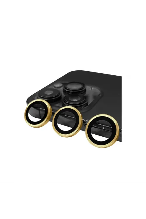 Apple İphone 14 Pro Raze Metal Kamera Lens - Gold