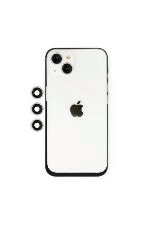 Apple İphone 14 Shine Kamera Lens - Gümüş