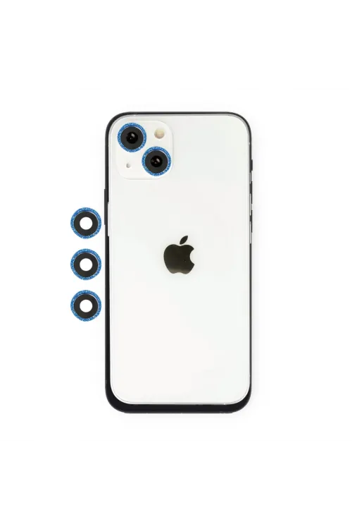 Apple İphone 14 Shine Kamera Lens - Mavi