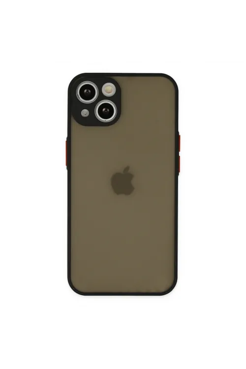 Apple İphone 15 Kılıf Montreal Silikon Kapak - Siyah