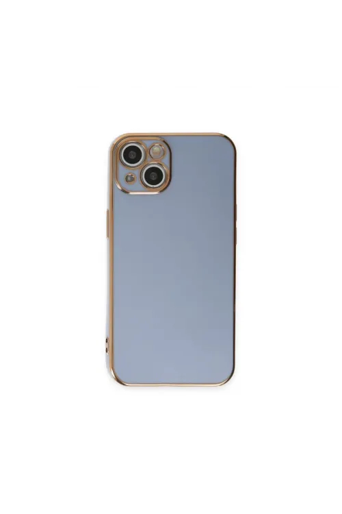 Apple İphone 15 Kılıf Volet Silikon - Mavi
