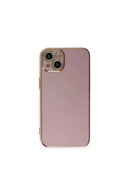 Apple İphone 15 Kılıf Volet Silikon - Mor