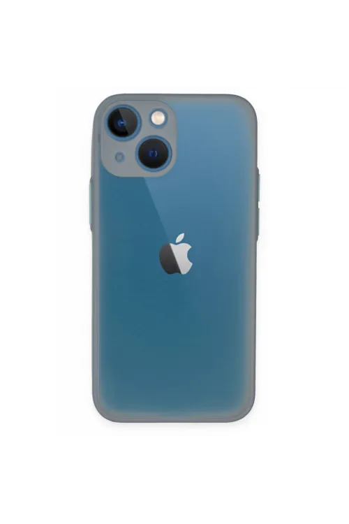 Apple İphone 15 Plus Kılıf Montreal Silikon Kapak - Gri