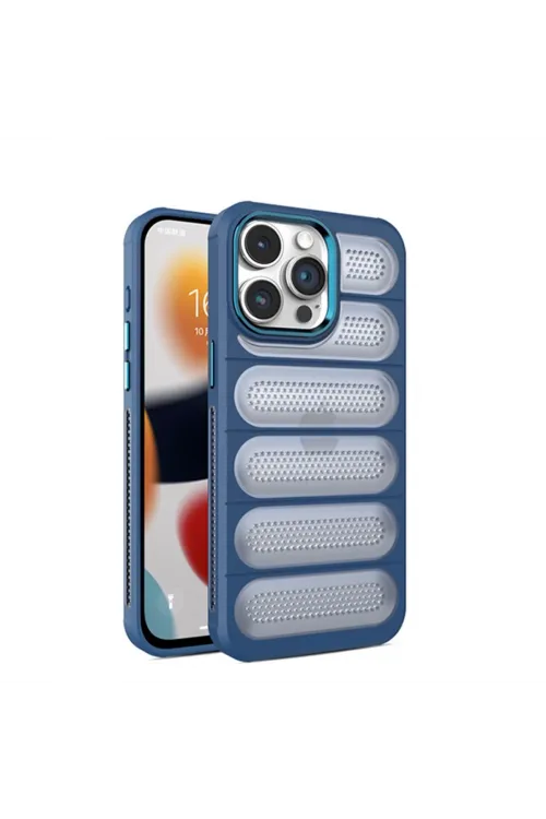 Apple İphone 15 Pro Kılıf Airmax Silikon Kapak - Lacivert