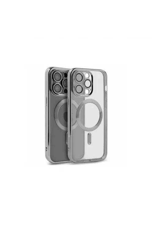 Apple İphone 15 Pro Kılıf Kross Magneticsafe Kapak - Gümüş