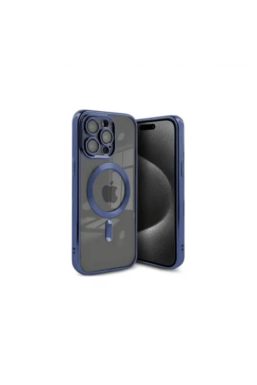 Apple İphone 15 Pro Kılıf Kross Magneticsafe Kapak - Lacivert