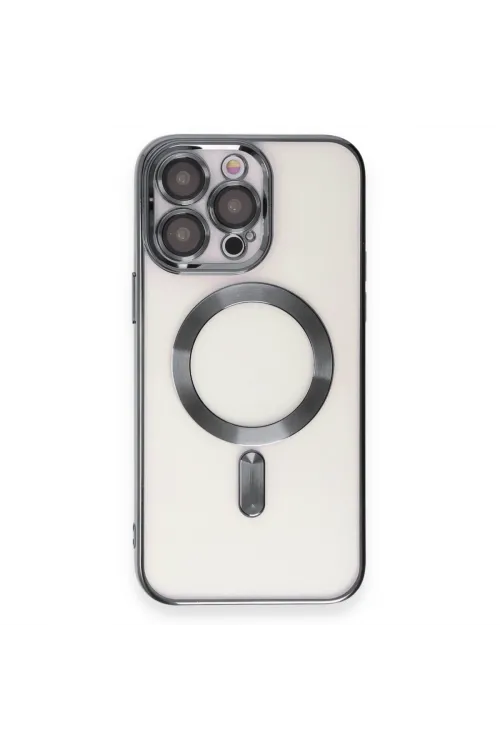 Apple İphone 15 Pro Kılıf Kross Magneticsafe Kapak - Titan Gri