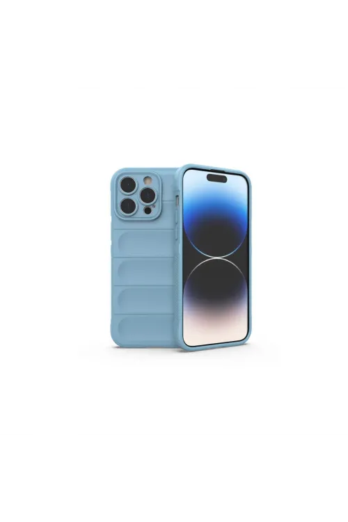 Apple İphone 15 Pro Kılıf Optimum Silikon - Sky Blue
