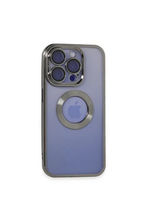 Apple İphone 15 Pro Kılıf Slot Silikon - Titan Gri