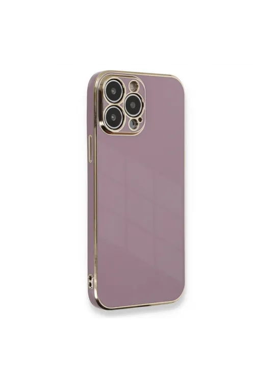 Apple İphone 15 Pro Kılıf Volet Silikon - Mor