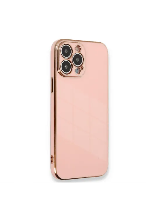 Apple İphone 15 Pro Kılıf Volet Silikon - Pembe
