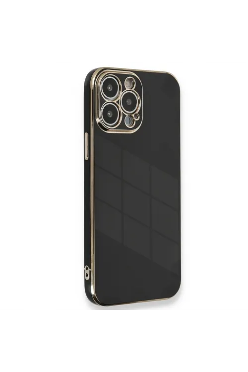 Apple İphone 15 Pro Kılıf Volet Silikon - Siyah