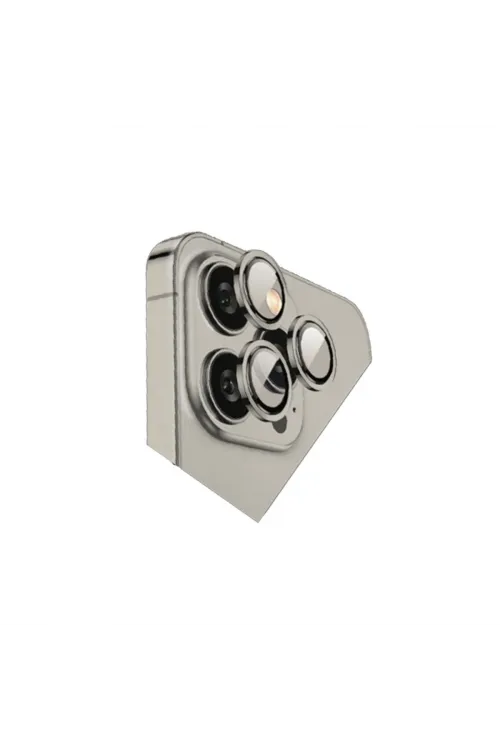 Apple İphone 15 Pro Max Bilvis Titan Kamera Lens - Titan Gri