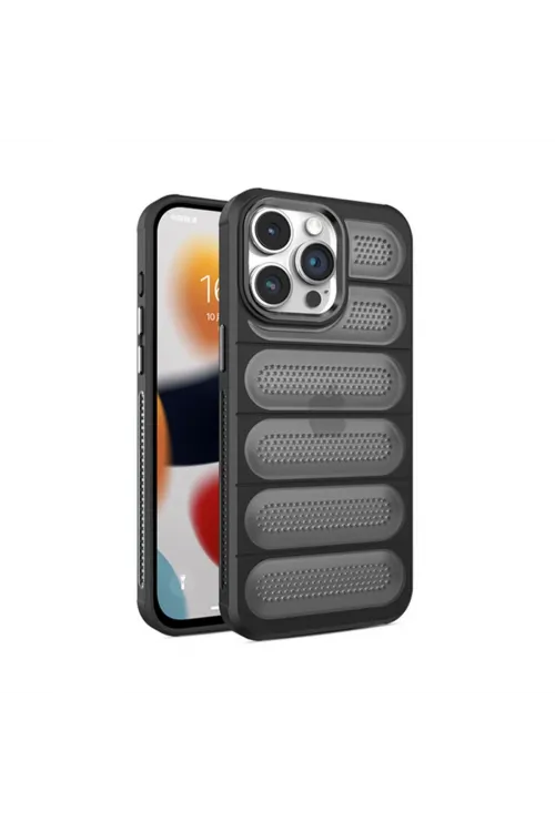Apple İphone 15 Pro Max Kılıf Airmax Silikon Kapak - Siyah