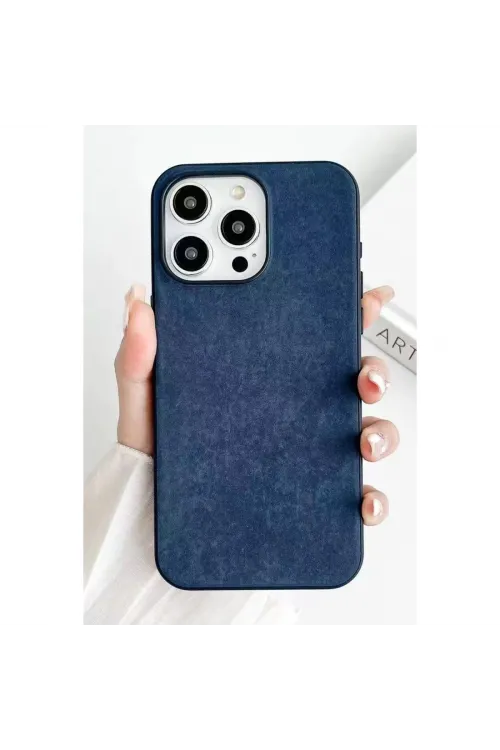 Apple İphone 15 Pro Max Kılıf Karen Magsafe Kapak - Lacivert