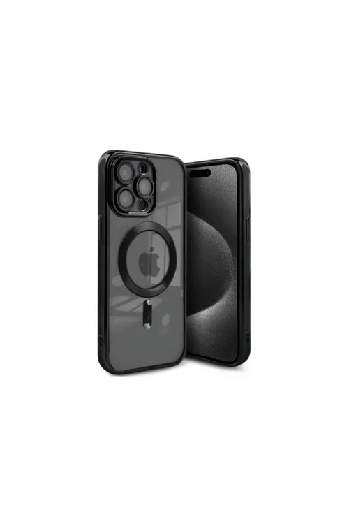 Apple İphone 15 Pro Max Kılıf Kross Magneticsafe Kapak - Siyah