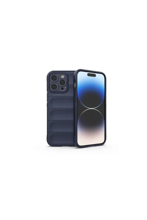 Apple İphone 15 Pro Max Kılıf Optimum Silikon - Lacivert