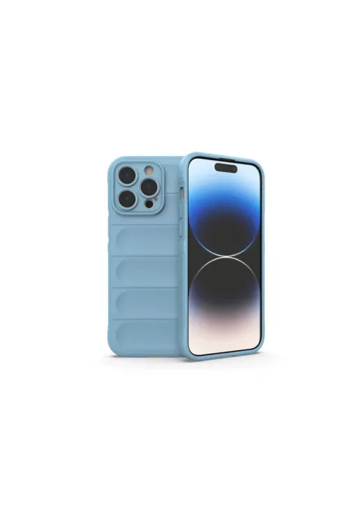 Apple İphone 15 Pro Max Kılıf Optimum Silikon - Sky Blue