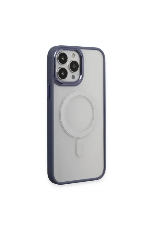 Apple İphone 15 Pro Max Kılıf Room Magneticsafe Silikon - Sierra Blue