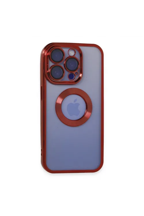 Apple İphone 15 Pro Max Kılıf Slot Silikon - Kırmızı